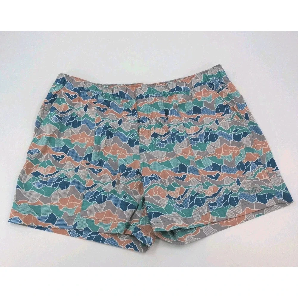 The North Face Mens Mountain Board Camouflage Shorts Swim Trunks Size XL UPF 50